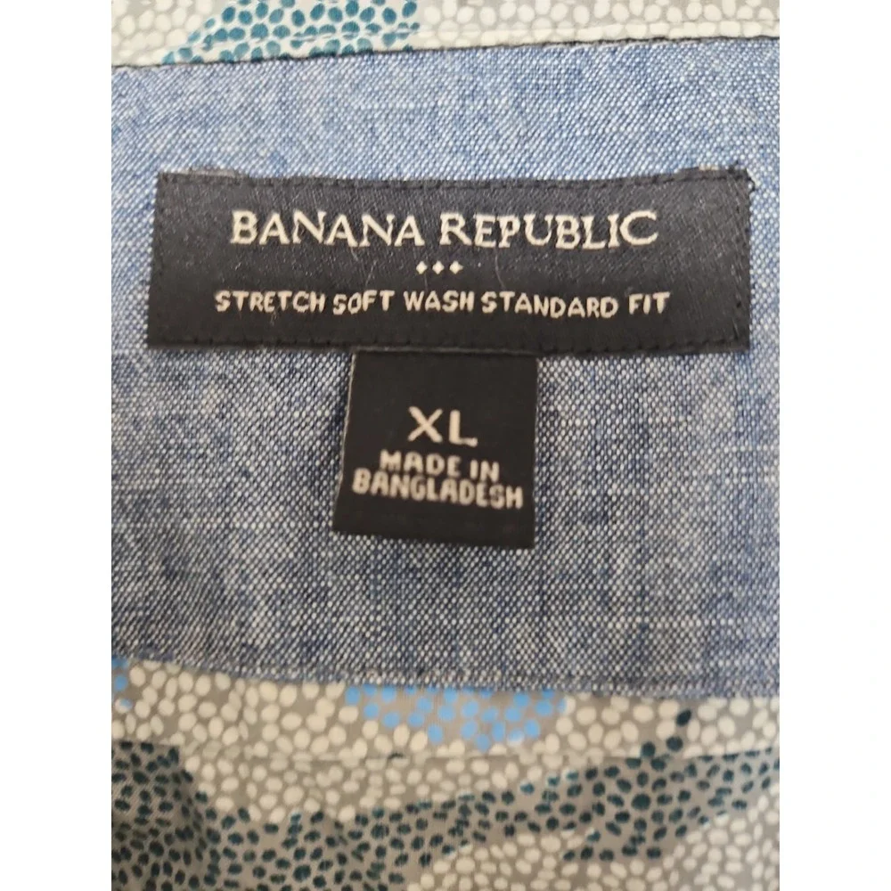 Banana Republic Shirt Mens Xl Hawaiian Tropical Beach Pool Vacation Travel